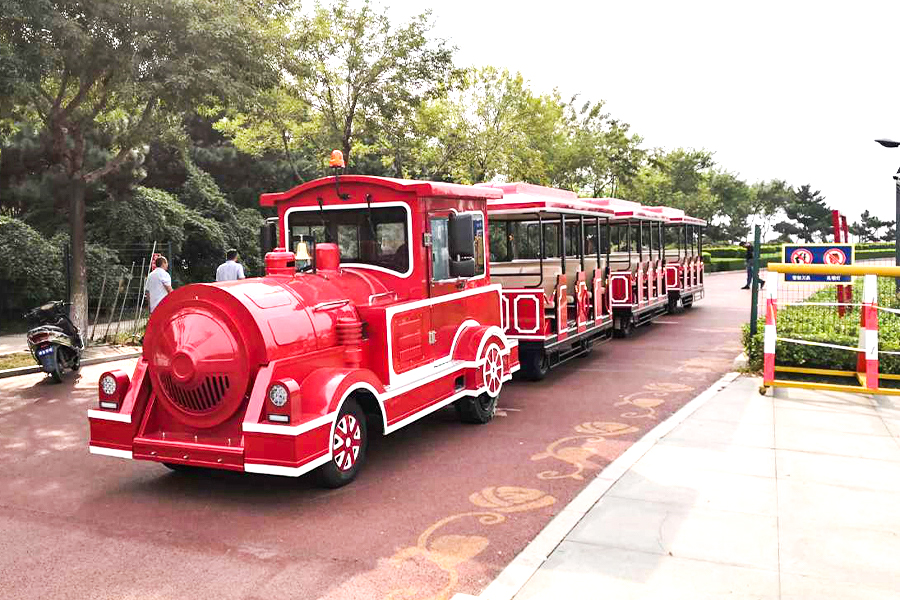 Chariot ouvert 20 élégant grand train touristique sans rail