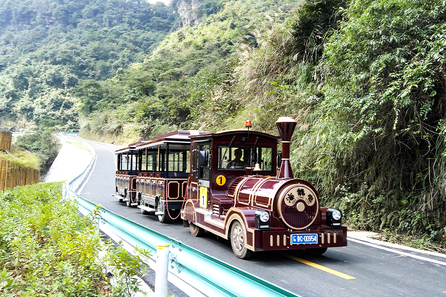 Grand train touristique classique sans voie ferrée de 20 places