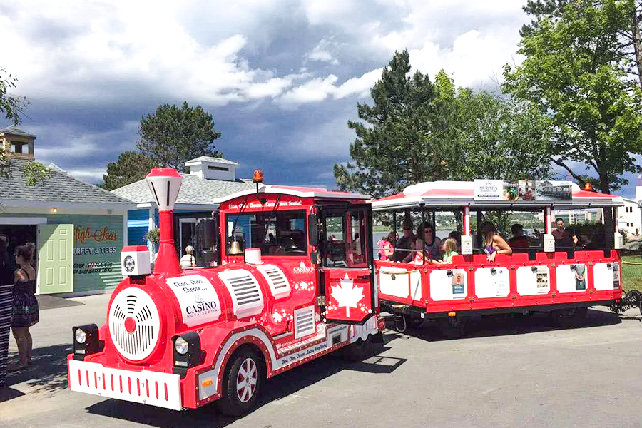 Grand train touristique classique sans voie ferrée de 20 places