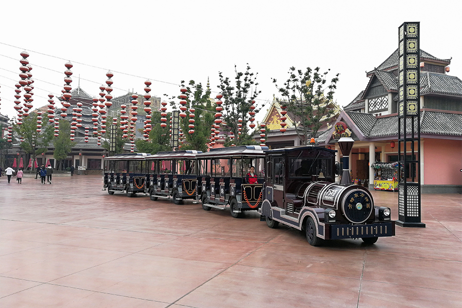 Grand train touristique classique sans voie ferrée à 20 places