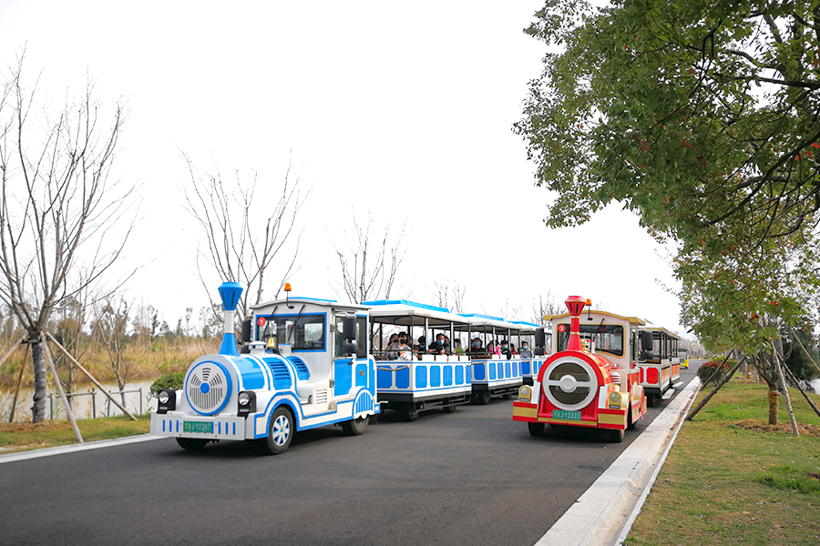 Grand train touristique classique sans voie ferrée de 20 places