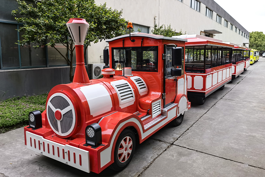 Grand train touristique classique sans voie ferrée de 24 places