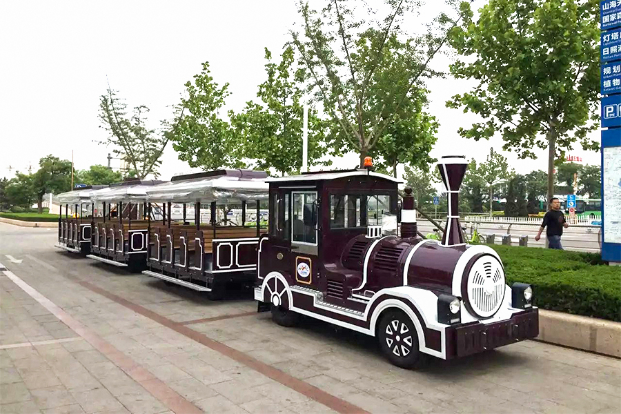 Grand train touristique classique sans voie ferrée à 20 places