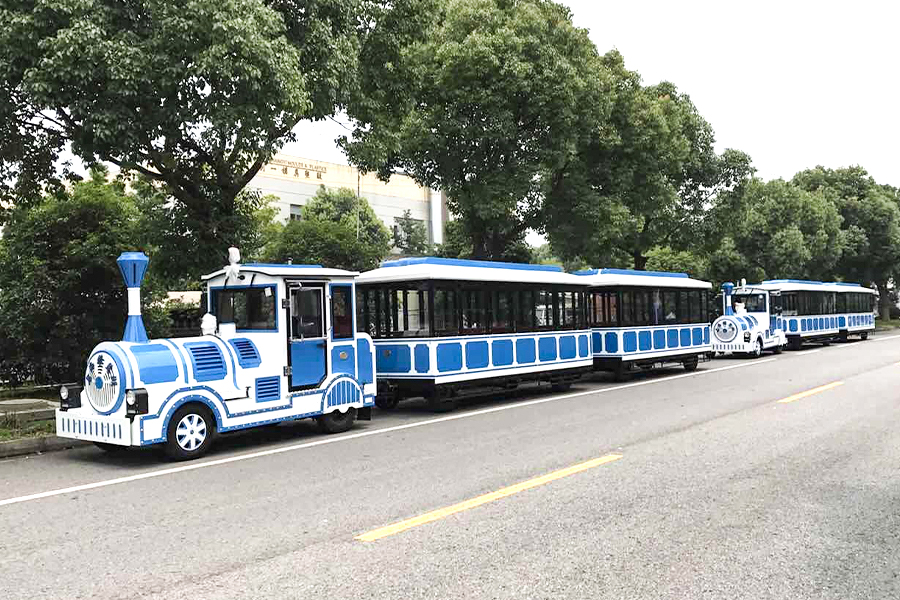 Grand train touristique classique sans voie ferrée de 28 places