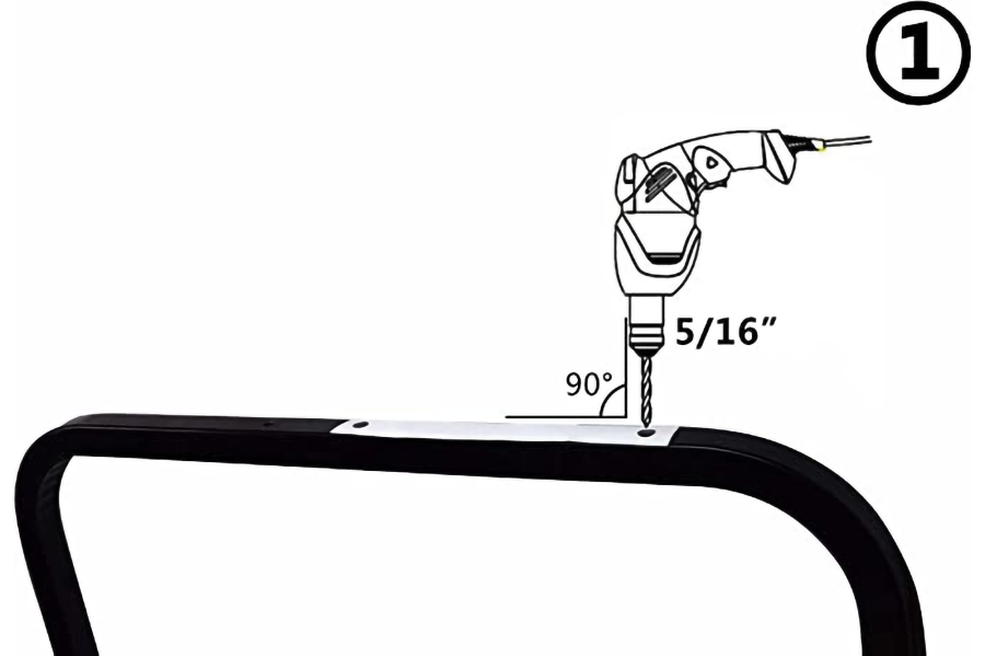 Accoudoir avec porte-gobelet Type de perceuse