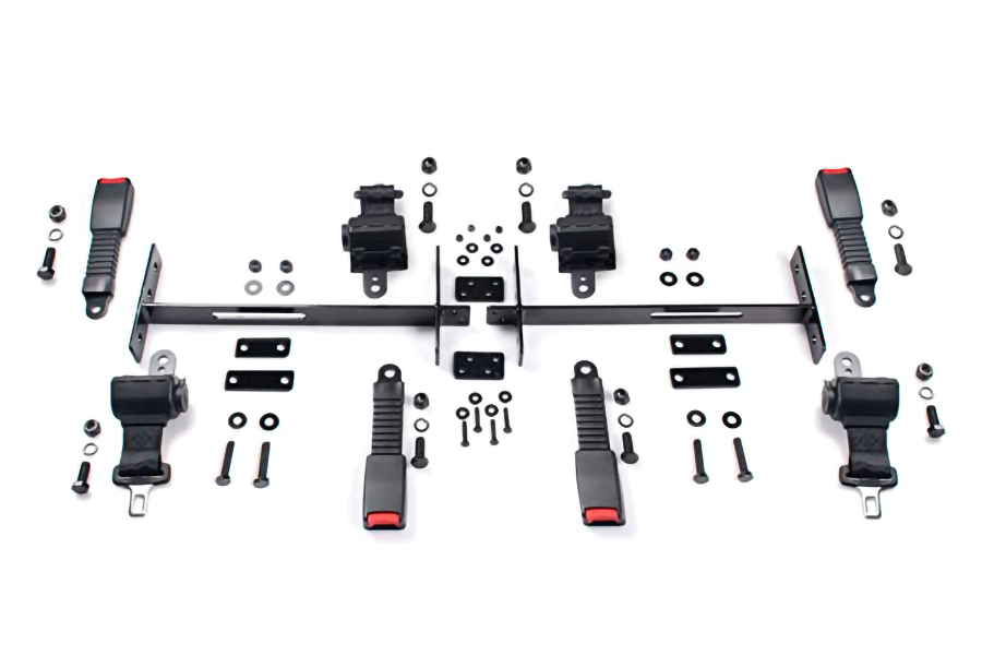 4 ensembles de kit de ceinture de sécurité rétractable, avec supports boulon en acier inoxydable, pour EZGO Yamaha Club Car