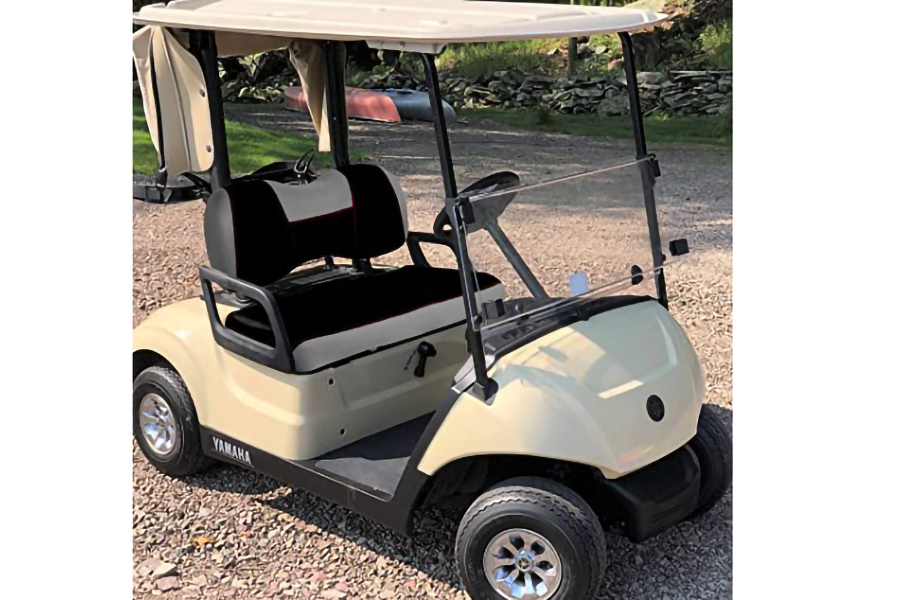 Housses de siège de voiturette de golf Ytype Gris et noir