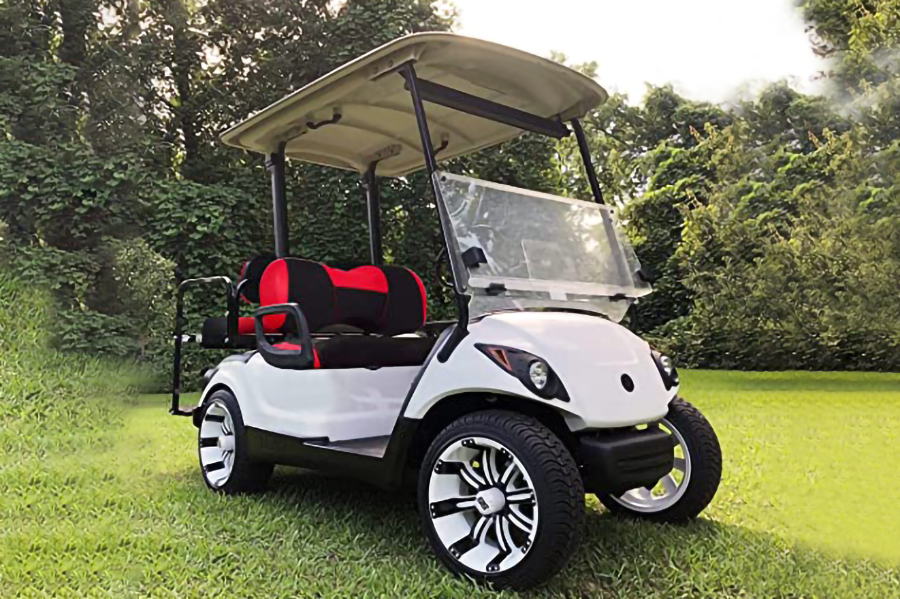 Housses de siège de voiturette de golf Ytype Rouge et noir